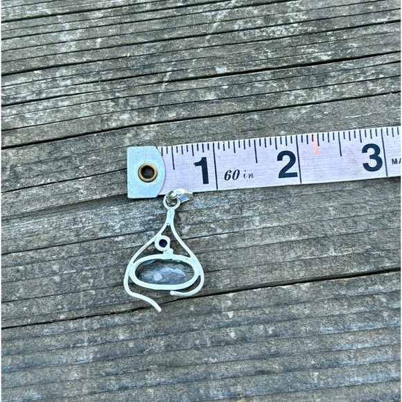 White Topaz & Amethyst Necklace - Picture 14 of 15